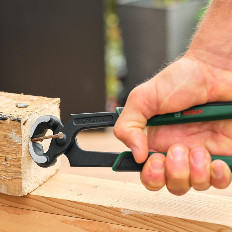 BOSCH Carpenters' Pincers 200mm - Slim Soft-Grip Handles for Easy, Precise Operation & Enhanced Control & Power Transmission - Image 2