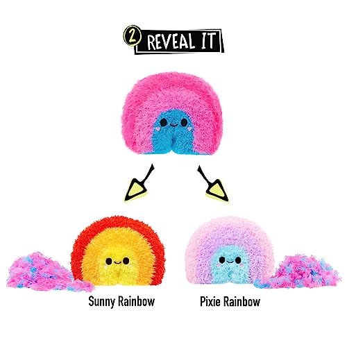 Fluffie Stuffiez Rainbow Small Collectible Feature Plush - Surprise Reveal Unboxing with Huggable ASMR Fidget DIY Fur Pulling, Ultra Soft Fluff - Image 3