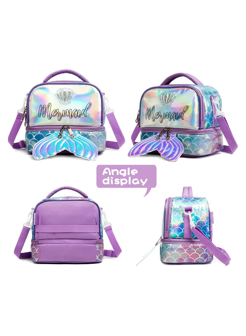 Eazy Kids Bottle/Lunch Bag-Mermaid Purple - Image 4