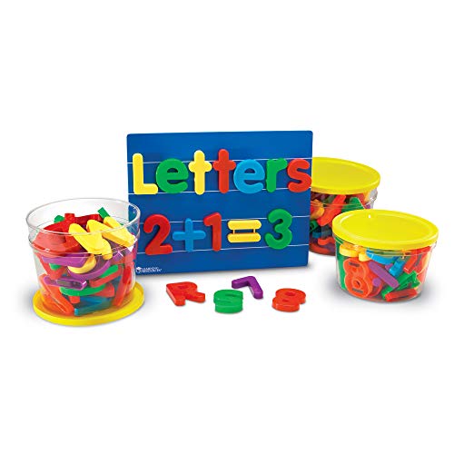 Learning Resources Jumbo Magnetic Letters Numbers Combo Set 80 Pieces Ages 3 Toddler Learning Toys ABC for Toddlers - Image 1