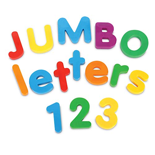 Learning Resources Jumbo Magnetic Letters Numbers Combo Set 80 Pieces Ages 3 Toddler Learning Toys ABC for Toddlers - Image 5