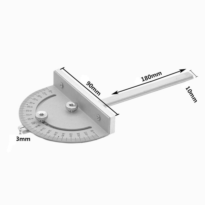 Mini Table-Saw Circular Router T-slot Miter Gauge DIY Woodworking Angle Ruler - Image 2