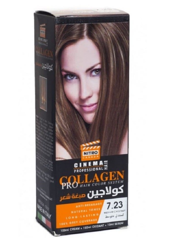 NITRO CANADA HAIR COLOR--MEDIUM BLOND CHESTNUT (7.23)