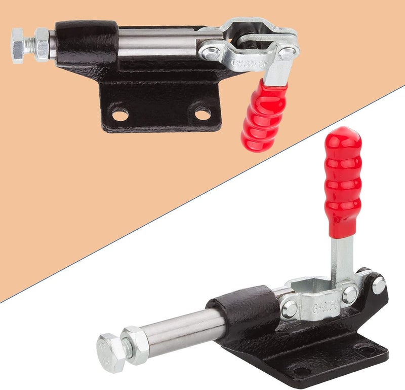 FengWu 4 PCS Push Pull Adjustable Toggle Clamp, Quick Release Hand Tool for Woodworking, 500Lbs Holding Capacity Toggle Latch, GH-305C Stroke Clamp for Welding, 32MM - Image 5