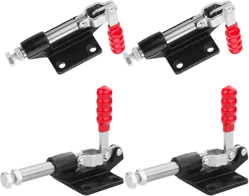 FengWu 4 PCS Push Pull Adjustable Toggle Clamp, Quick Release Hand Tool for Woodworking, 500Lbs Holding Capacity Toggle Latch, GH-305C Stroke Clamp for Welding, 32MM - Image 4