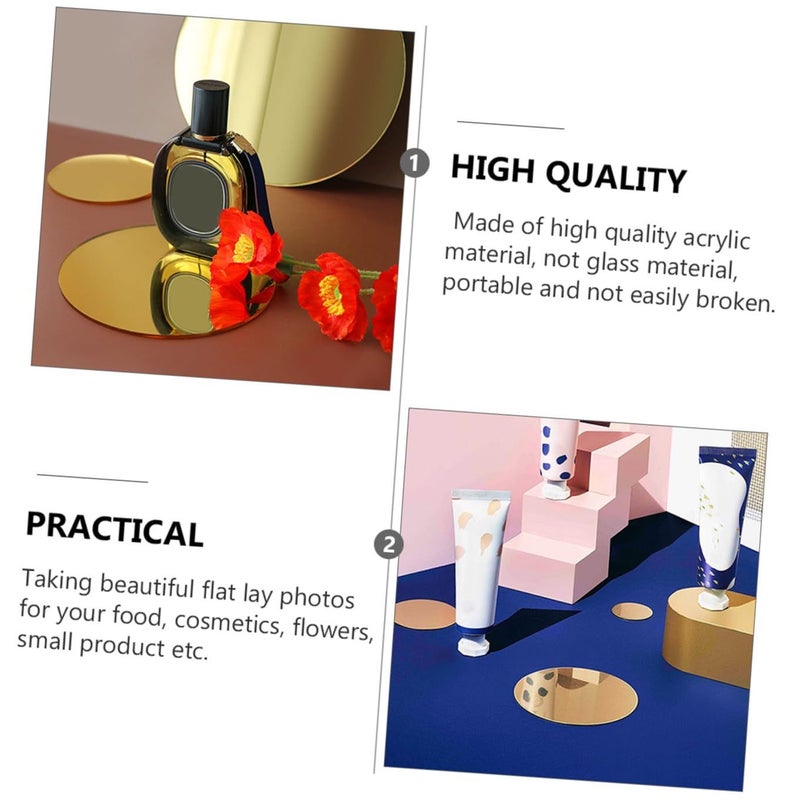 TEHAUX Acrylic Mirror Board Photo Prop Jewelry Background - Image 5
