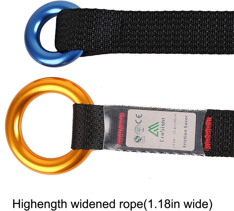 CroSight Arborist Friction Saver Tree Climbing Cambium Saver - Retrievable Anchor Loop Belt Sling CE Certified 23KN 47.2 in/35.4 in - Image 5
