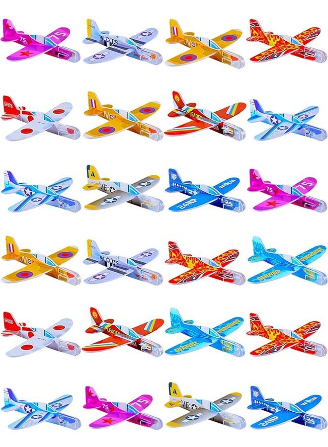 50 Pcs Foam Gliders Planes Toys for Kids, Paper Airplane, Party Favors Goodie Bag Stuffers, Outdoor Flying Toys, Bulk for Classroom Prizes Boys and Girls  - Image 1