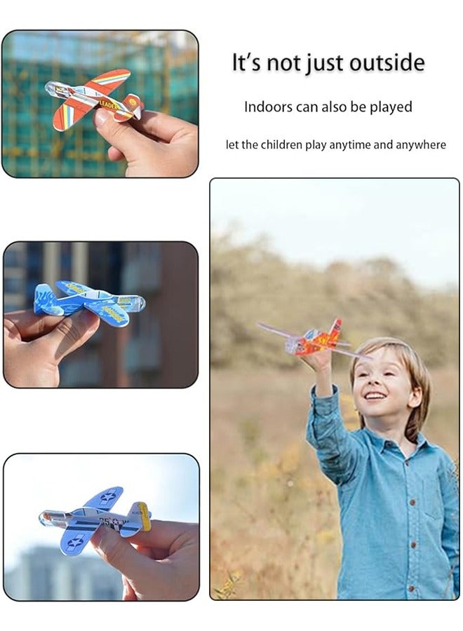 50 Pcs Foam Gliders Planes Toys for Kids, Paper Airplane, Party Favors Goodie Bag Stuffers, Outdoor Flying Toys, Bulk for Classroom Prizes Boys and Girls  - Image 4