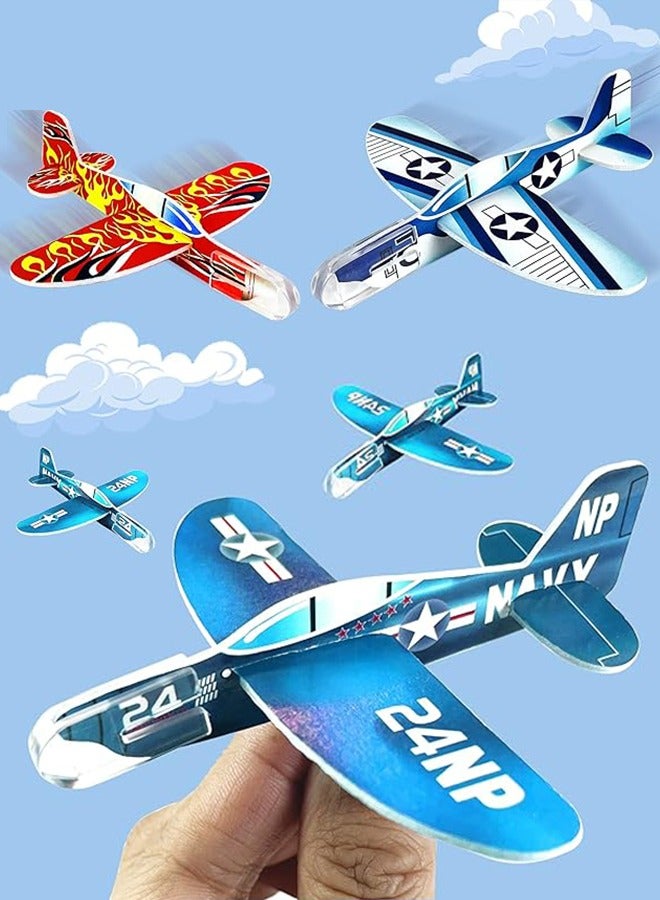 50 Pcs Foam Gliders Planes Toys for Kids, Paper Airplane, Party Favors Goodie Bag Stuffers, Outdoor Flying Toys, Bulk for Classroom Prizes Boys and Girls  - Image 5