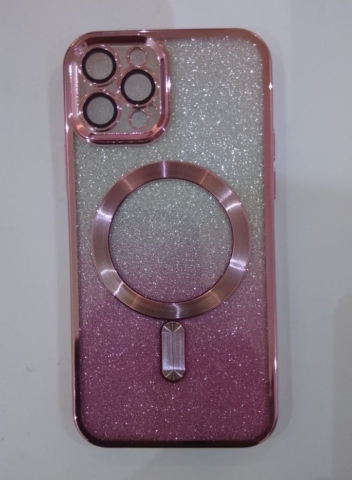 Undefined 4 In 1 IPhone 12 Pro Case With Camera Protector, Wireless Charging and Sugar Sticker, Pink