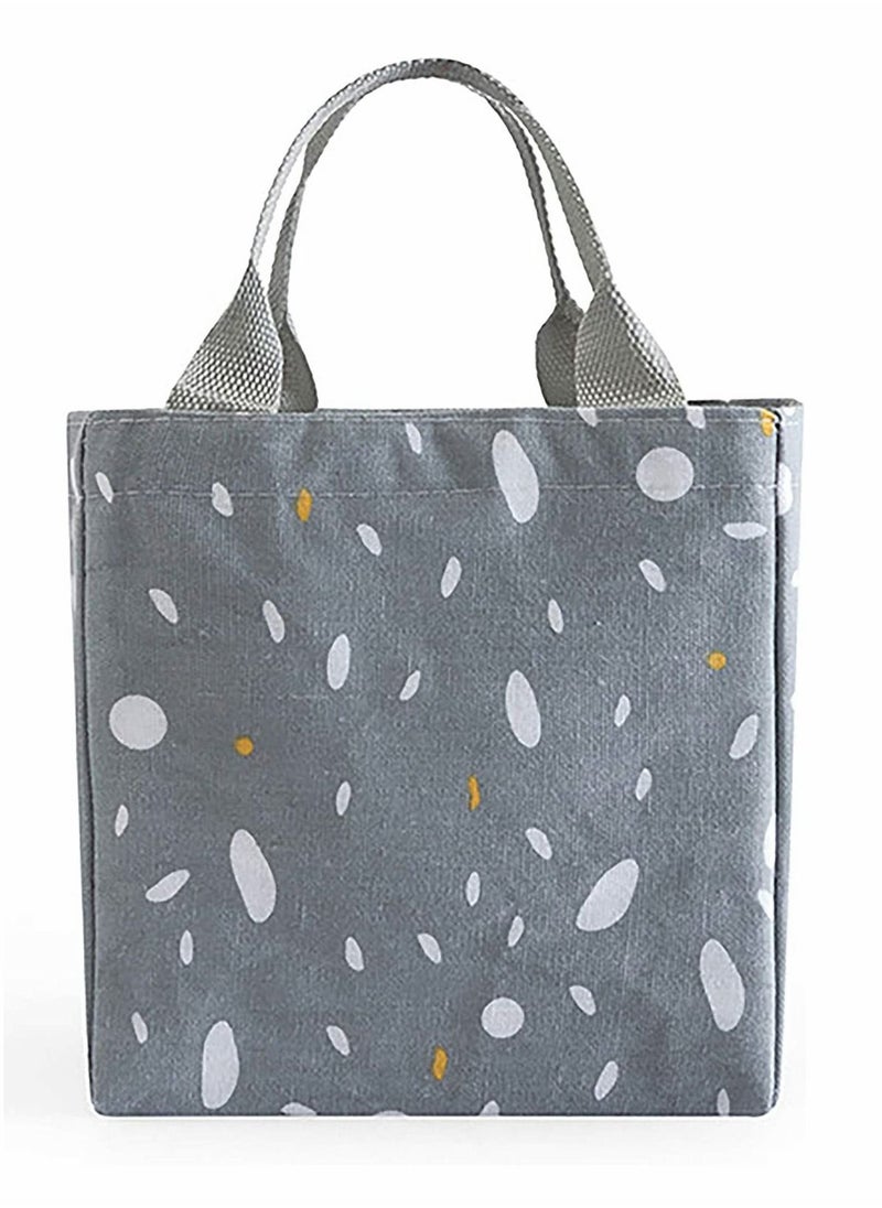 Y&D Lunch Bag, Reusable Insulated for Women, Student Travel Picnic and School Box 5L (Gray)  - Image 1