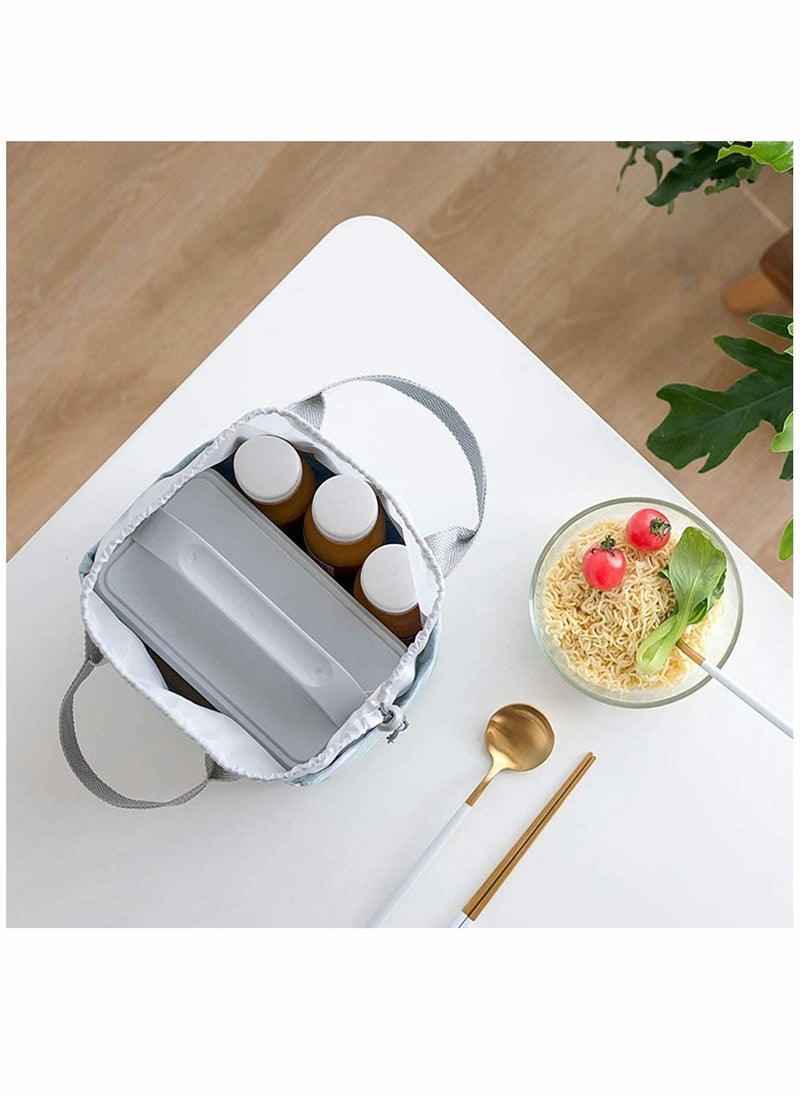 Y&D Lunch Bag, Reusable Insulated for Women, Student Travel Picnic and School Box 5L (Gray)  - Image 3