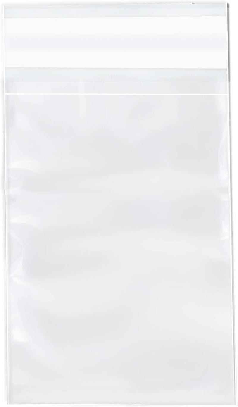 Pack It Chic - 8" X 10" Clear Self Sealing Cellophane Bags (200 Pack) - Cookie and Pretzel Rod Bags With Resealable Adhesive for Baked Goods Packaging, Candy, Pastries, Bread, Treats, Party Favors - Image 2