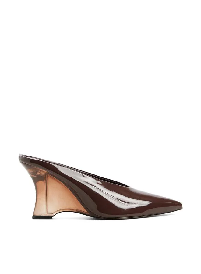 Teala Ladies Brown Heeled Shoes