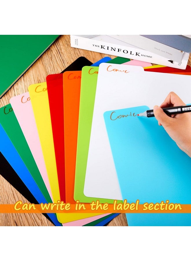 Lewtemi 30 Pcs Vinyl Record Dividers Lp Record Dividers Plastic Album Record Dividers Bulk Multicolor Vinyl Separators With Tabs For 33 Rpm, 13 X 13 Inches  - Image 5