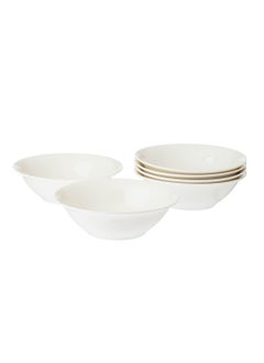 Dania 6 bowls of soup and salad pure white porcelain multi-use size 16 cm depth 5 cm  - Image 1