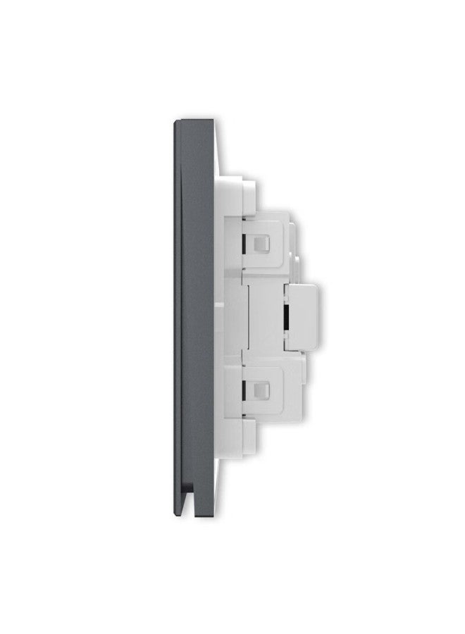 ABB لوحة مفاتيح ومآخذ ABB، مفتاح ثلاثي التحكم مزدوج، سلسلة يينغتشي، رمادي، Ca107-mg - Image 4