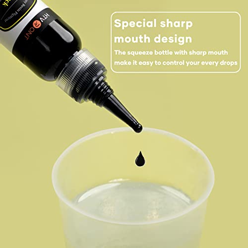 HTVRONT Black Epoxy Pigment - 1.76oz/50ml Black Resin Pigment Paste, Higher Concentrated & Easy to Mix Epoxy Dye for Resin Coloring, Tables, Tumbler - Image 3