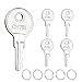 ANCKNE CH751 RV Keys for RV Campers Cabinets Push Locks Spare Keys Suitable for Camper Door Lock THandles Shells Tool Boxes 5 Pack - Image 2