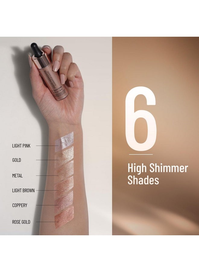 Swiss Beauty - Drop & Glow Liquid Highlighter For Face Makeup | Illuminating Liquid Highlighter With Dewy Finish | Shade -Gold, 18Ml - Image 1