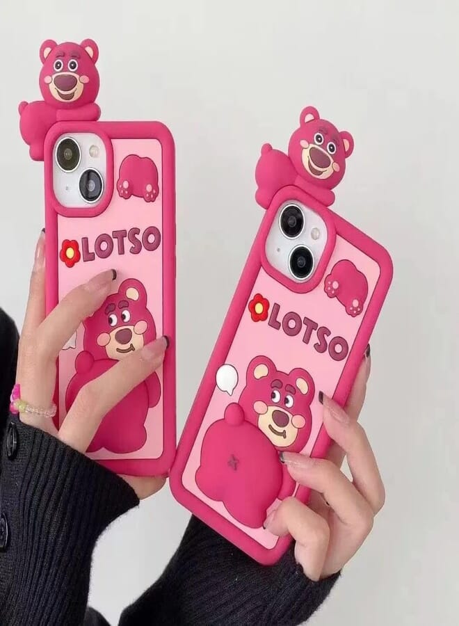 Next Next store 3D Cartoon Silicone Case Compatible with iPhone 14 Pro Max Cute Cartoon Animal Character Anti-Fall Silicone Protective Cover (iPhone 14 Pro Max) (Style 13)