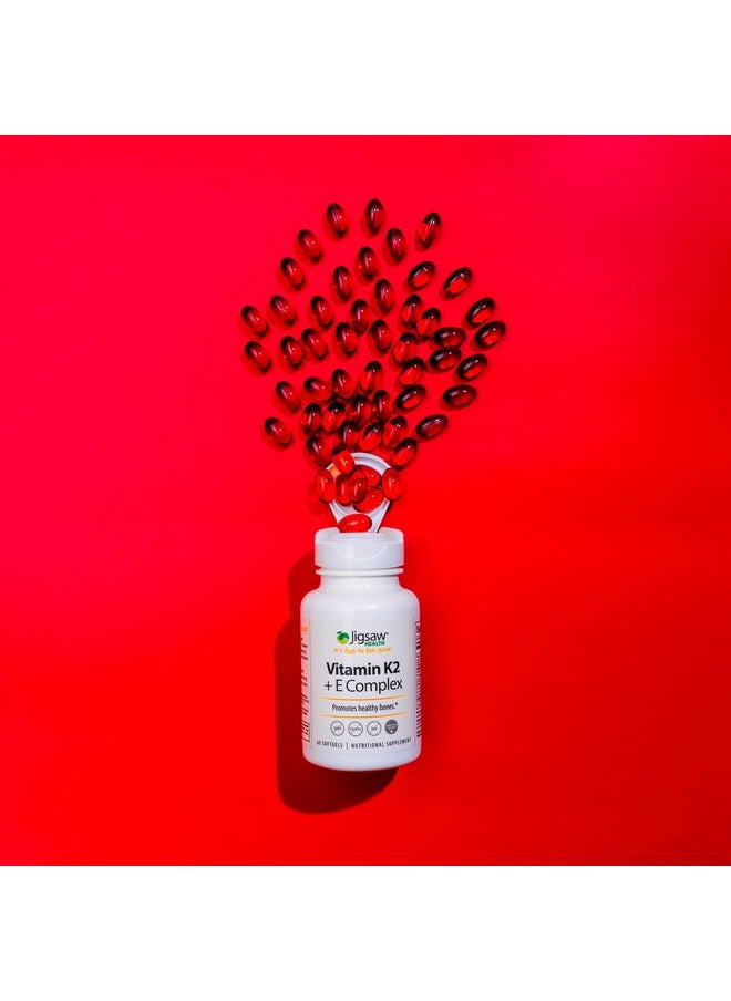 Jigsaw Health Jigsaw Health Vitamin K2 + E Complex, 60 Softgels  - Image 4