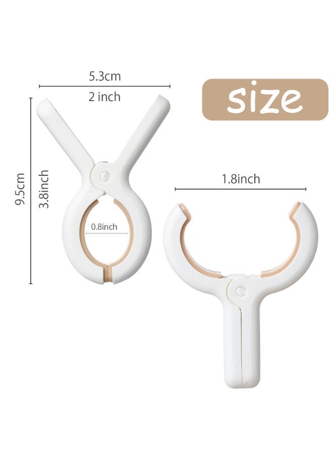 3 Pack Plastic Heavy Duty Clothes Pins, Anti-Rust Spring Laundry Clips, Ideal for Hanging Clothes, Beach Towels and Blankets for Drying - Image 2