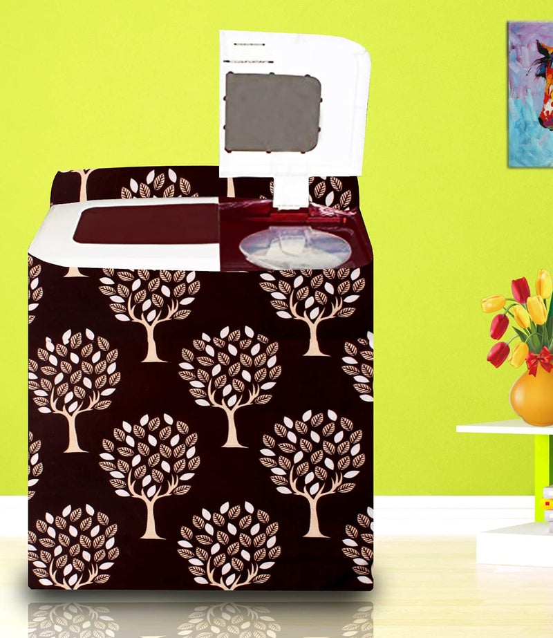KANUSHI KANUSHI Industries Designer Laundry Bag1 Pc Waterproof Dustproof Top Load Semi Automatic Washing Machine Cover Suitable For 6 Kg 65 kg 7 kg 75 kgLBWASHINGSEMIBROWNTREE - Image 2