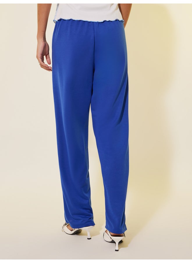 Take Two Take Two Embroidered Detail Wide Leg Joggers with Drawstring Waist  - Image 5