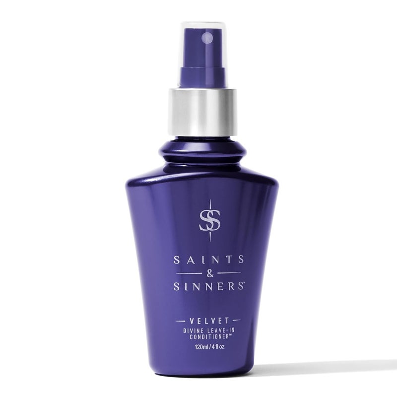 Saints  Sinners Velvet Divine LeaveIn Moisturizing Conditioner Hair Detangler Spray for ALL TYPES Helps Dry Dull Frizzy Coarse Tangled Thermally Environmentally Damaged