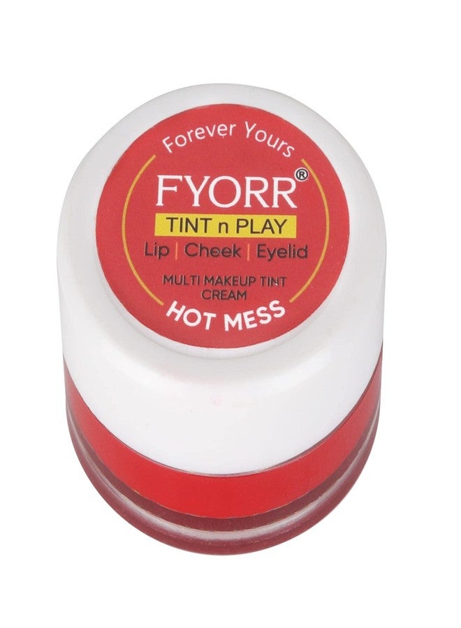 FYORR Premium Lips N Cheeks Eyes Tint Natural Attractive Glow of Lipstick Blush Eyeshadow, 7g (Hot Mess) - Image 5