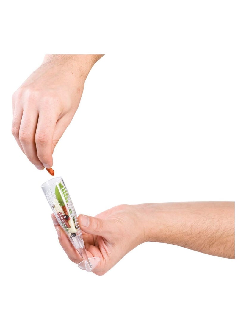 زوبا زجاجة زجاجية لتوزيع زيت الزيتون،  لزيت الطبخ والخل مع فوهة - Image 4