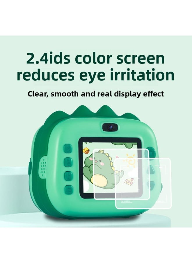 Children's Polaroid Cartoon Smart Camera Can Take Photos And Print Digital Small SLR Mini Camera-Color:M08 Gray Penguin (printable)  - Image 3