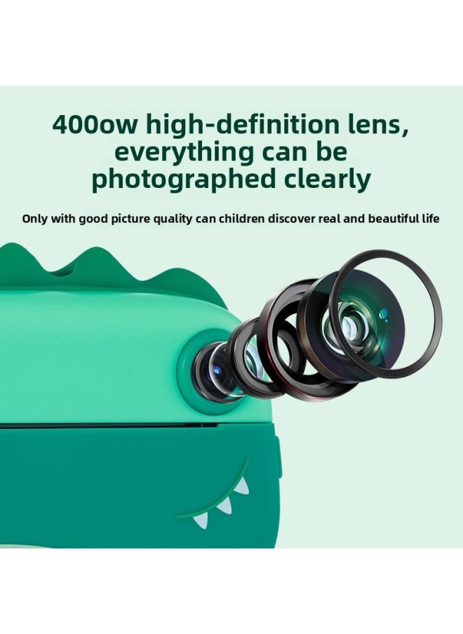 Children's Polaroid Cartoon Smart Camera Can Take Photos And Print Digital Small SLR Mini Camera-Color:M08 Gray Penguin (printable)  - Image 4