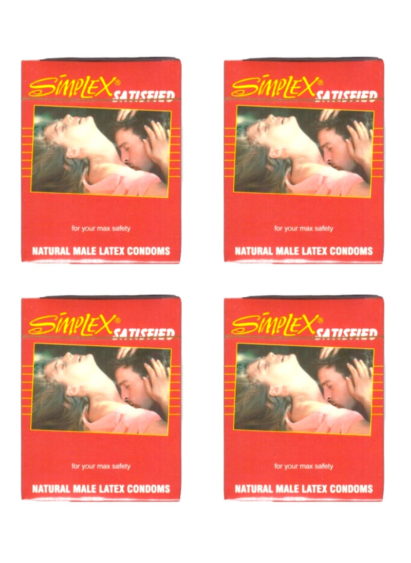 Simplex - SIMPLEX SATISFIED Condoms -4 packs 3PCS - Image 1