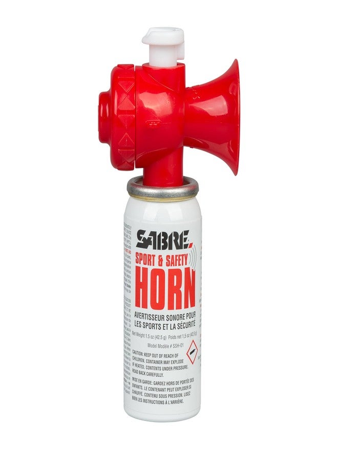 SABRE Sport and Safety Horn, 130 dB Air Horn, 60 ¼ Second or 25 ½ Second Bursts, Audible Up To 1/2-Miles (804-Meters), Perfect for Use at Sporting Events, Boating, Camping, Hiking - Image 1