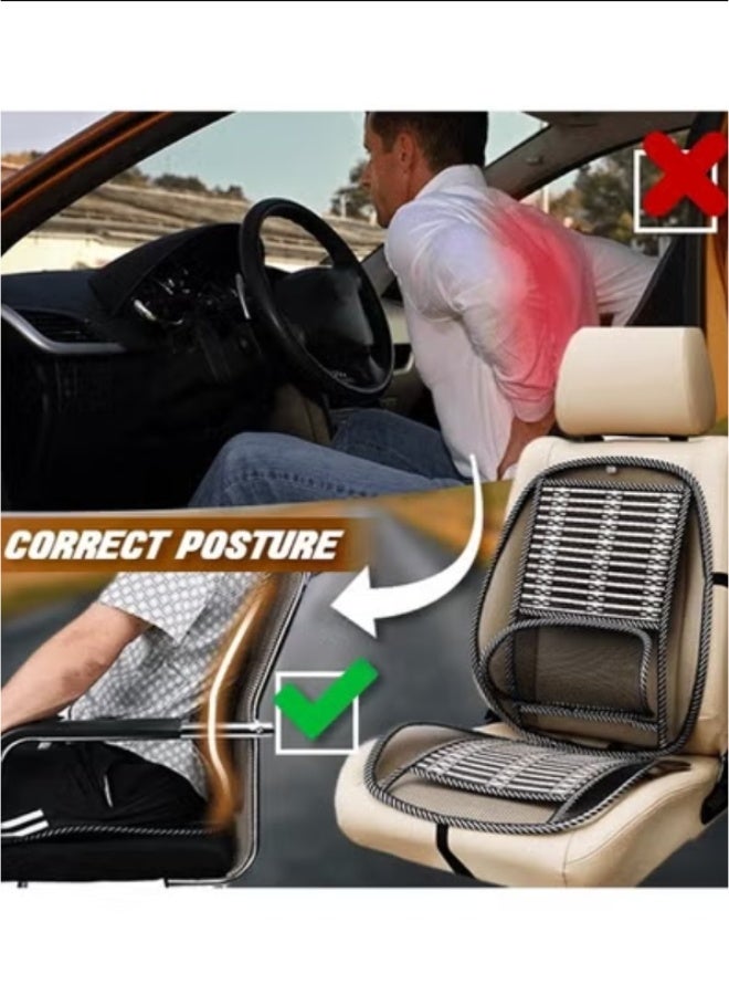 Car Seat,Car Lumbar Support,Back Support Seat Cushion with Breathable Mesh for  Car Home and Office Chair, Car Lumbar Cushion with Breathable Mesh for Back Pain and Poor Posture Fits to All Chair - Image 3