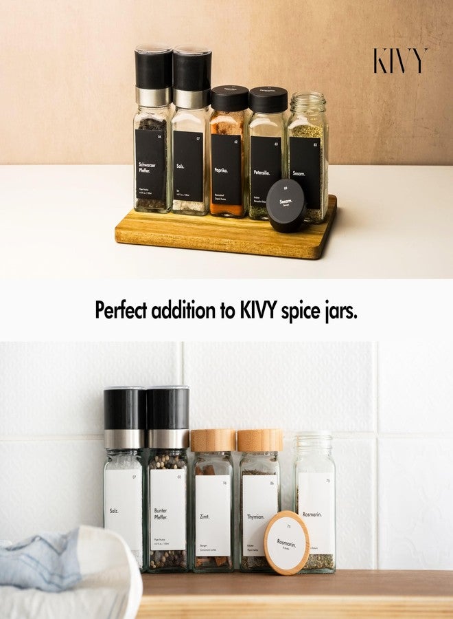 KIVY Salt and Pepper Grinder Set of 2 – Adjustable Ceramic Grinder – Spice Mill – Pepper & Salt Grinder - Image 2