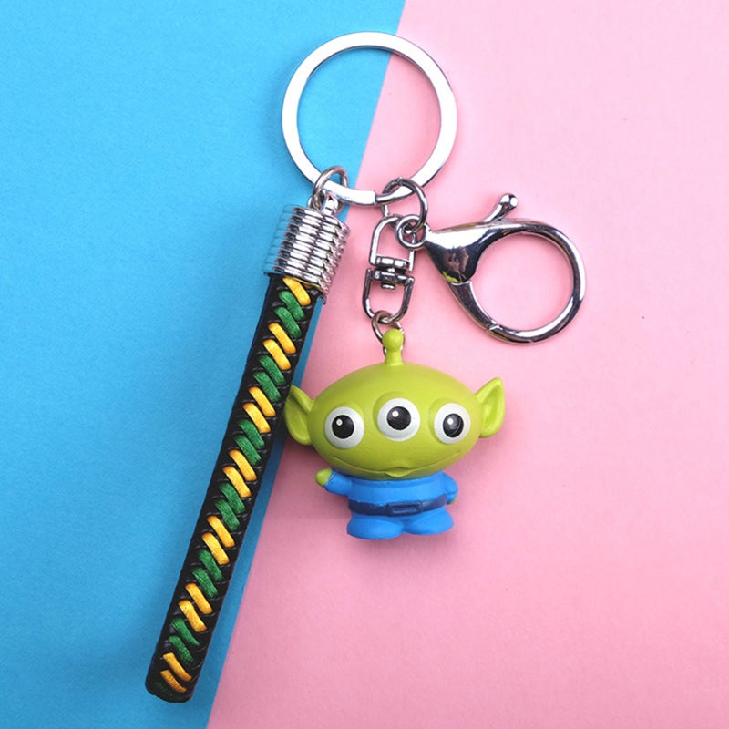 Mini Cartoon Keychain: Vivid Detail-restored Resin Pendant - Lightweight Waterproof Oxidation-resistant Ornament with Wear-resistant Cord for Backpack Decoration - Image 1