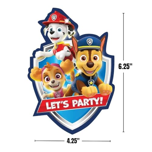 Amscan Premium Paw Patrol Adventures Multicolor Postcard Invitations - 4.25"x6.25" (Pack Of 8), Eye-catching & Adorable Designs - Perfect For Any Themed Celebration - Image 2