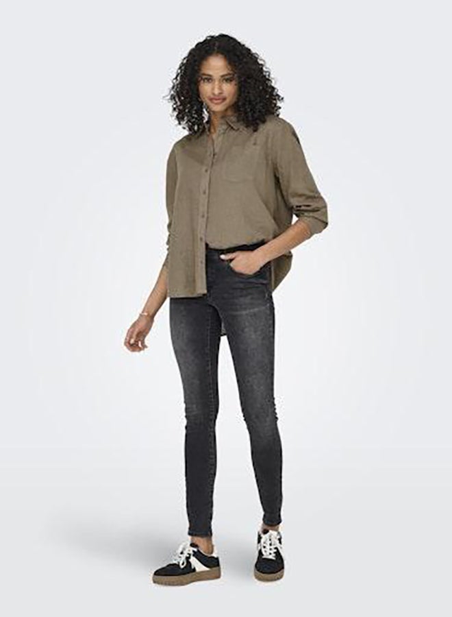 ONLY Onlbruxelles L/S Lin Bl Shirt Pnt Noos - Image 1