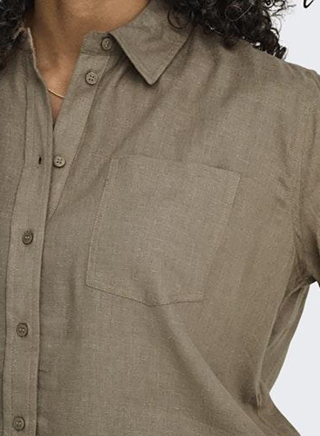 ONLY Onlbruxelles L/S Lin Bl Shirt Pnt Noos - Image 5