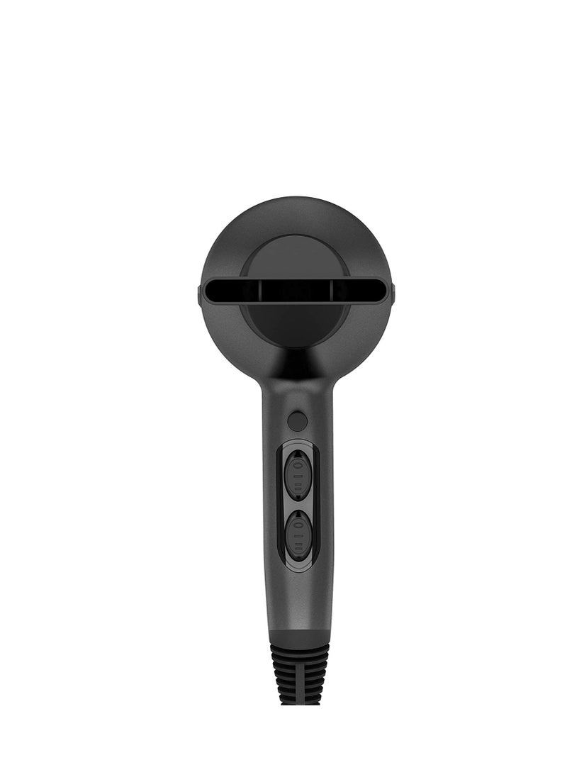 Rush Brush - D3K Dryer Black 3000W AC Motor Pro Hair Dryer with Ionic & Cool Shot Technology, Includes Diffuser and Concentrator - Image 1