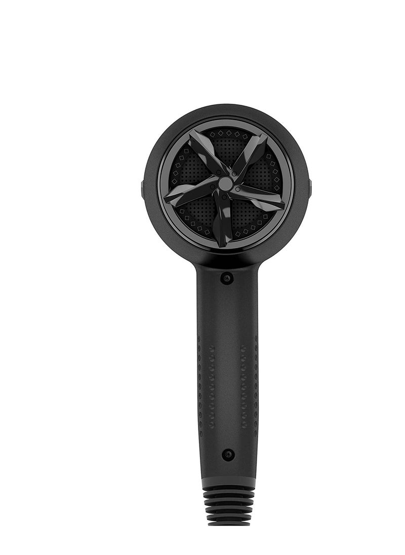 Rush Brush - D3K Dryer Black 3000W AC Motor Pro Hair Dryer with Ionic & Cool Shot Technology, Includes Diffuser and Concentrator - Image 1