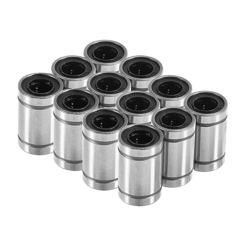 MELIFE 12PCS LM8UU Linear Ball Bearings 8mm Bore Dia Linear Motion Bushing with Double Side Rubber Seal Great for CNC Machine 3D Printer - Image 5