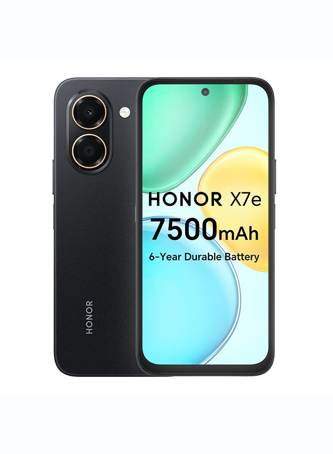 Honor X7e Dual SIM 4G Midnight Black 6GB RAM 256GB - Middle East Version - Image 1
