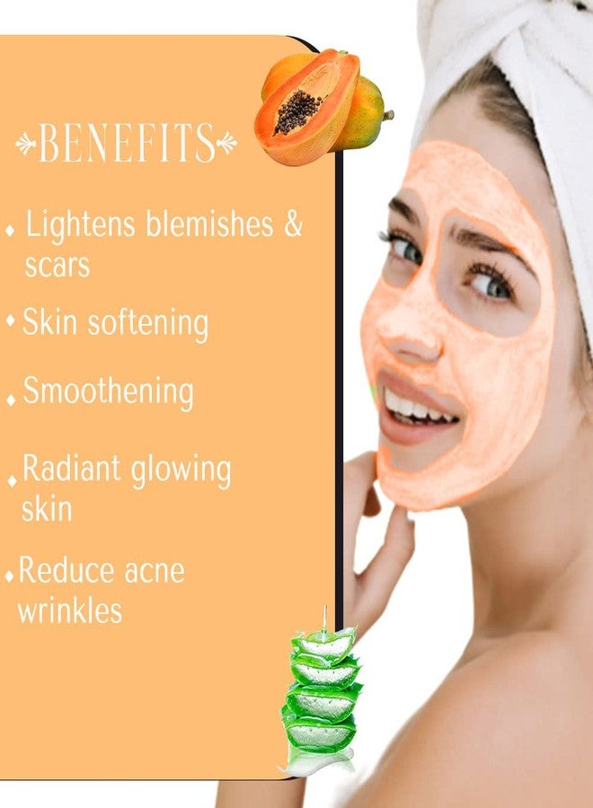 Veda5 Papaya & Aloe Vera Face Pack | Acne Reduction & Anti-Wrinkle | Promotes Radiant Glow | 100% Natural | Hydrates & Softens | 100g - Image 3