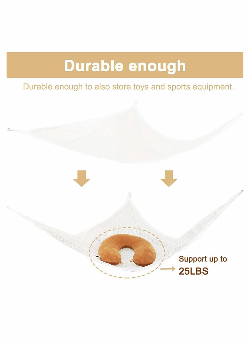 SYOSI Stuffed Animal Toy Hammock Premium Plush Hanging Organizer Jumbo Net for Animals Wall Sling Corner Extra Large Kids Children Mesh  - Image 5