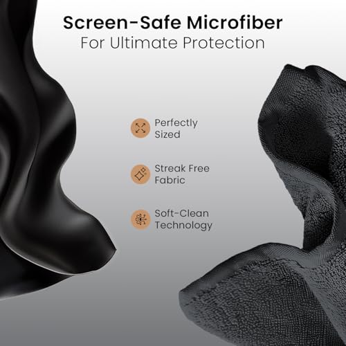 EVEO Screen Cleaner Spray and Wipe - TV screen cleaner spray and 2 Microfiber cloths, Computer Screen Cleaner, TV screen cleaner for Smart TV & Monitor, Laptop, MacBook, iPad and Electronic Devices - (2oz) - Image 4